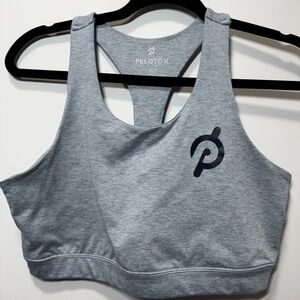 Peloton Gray Sports Bra Racerback Medium Support